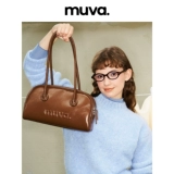 MUVA натуральная кожа сумка-багет подмышки сумка для боулинга для женщин 2024 осень и зима ретро высокого класса оригинальный 10,14 новый стиль