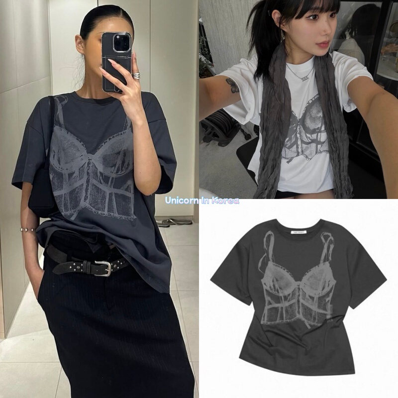 Small Quantity in Stock Three to Eight Y 26 Printed Slimming Corset Pattern Round Neck Fashion T-Shirt for Women