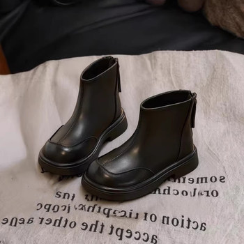 Girls' Boots, Kidsren's Boots, Girls' Velvet Leather Boots, 2025 Winter New Style Short Boots, Cotton Boots, Winter Boots