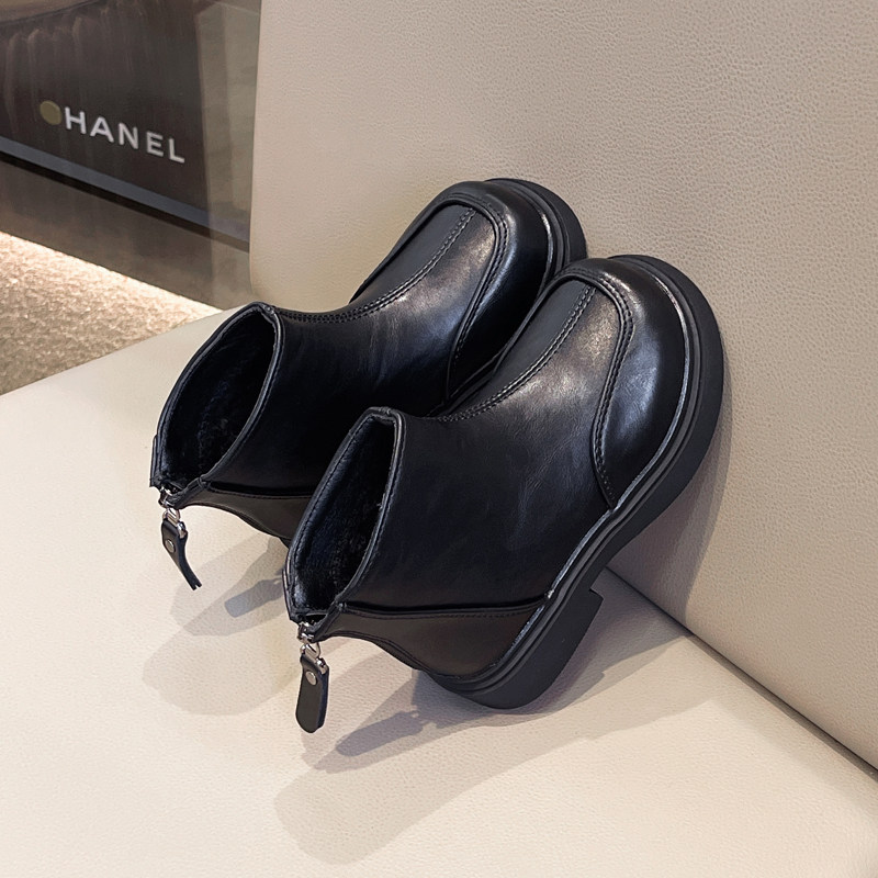 Girls' Boots, Kidsren's Boots, Girls' Velvet Leather Boots, 2025 Winter New Style Short Boots, Cotton Boots, Winter Boots