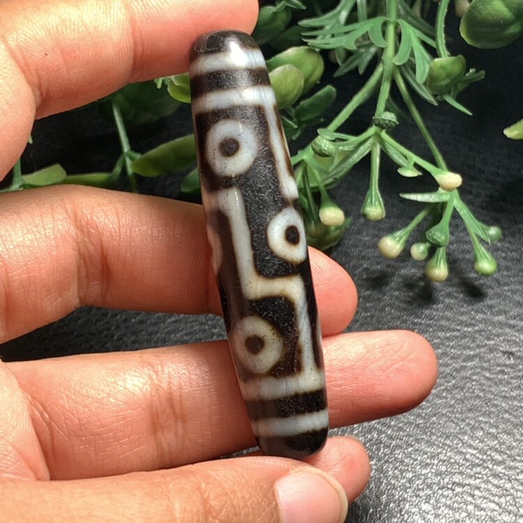 90289 = Nine eyes Manau Tianzhu = Tibetan to be full of weathered jade medullary pearl Candida beads handstring accessories beads pendant-Taobao