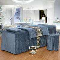 Cao cấp giường vẻ đẹp bedspread denim bông chenille bedspread bộ miễn phí vận chuyển salon tùy chỉnh massage vẻ đẹp dành riêng - Trang bị tấm tìm mua ga phủ giường spa