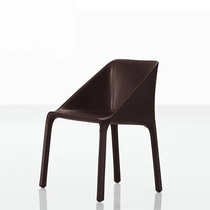 Nordic dining chair home modern minimalist hotel cafe restaurant dining soft leather chair designer backrest seat