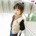 Áo vest nữ cotton 2018 thu đông mới cho trẻ em xuống áo cotton bé gái nước ngoài cô gái bánh mì đen hoang dã các mẫu gile đẹp cho bé Áo ghi lê
