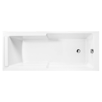 Kolkorrrui ménage petite petite douche de bain en acrylique dangle avec petit bain intégré ménager 75420