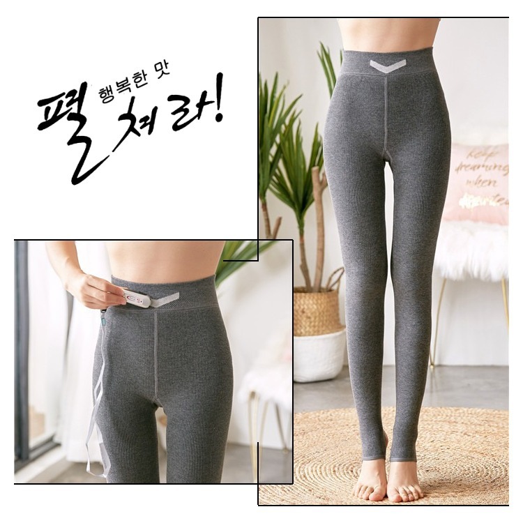 Thu đông 2018 mới cộng với quần legging nhung dày chủ đề cotton mặt cười dẫn điện liền mạch một chiếc quần ấm quần lót đùi