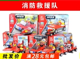 Конструктор, игрушка, полиция, пожарная машина, 6-12 лет, оптовые продажи