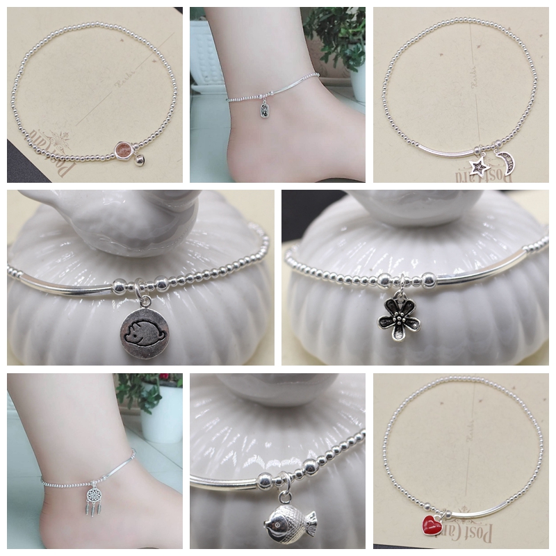 Chaine de cheville Femme      en Argenterie - Ref 3104599 Image 1