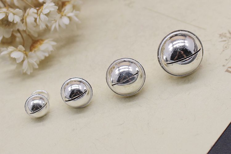 S990 sterling bạc chuông 6,8MM chuông dễ thương DIY phụ kiện bạc dây đỏ vòng tay vòng chân vòng cổ chất liệu - Vòng chân vòng chân bạc nữ đẹp
