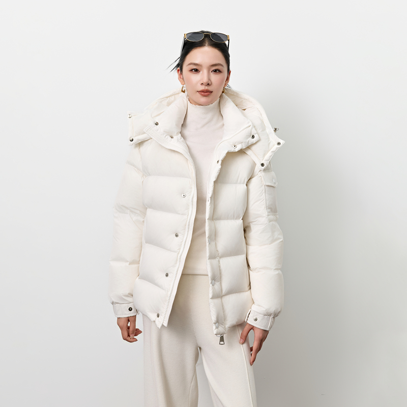 Maya 2026 Winter New Model Samsung 90 White Duck down Traceable Detachable Hooded Outdoor Thickened Warm down Jacket