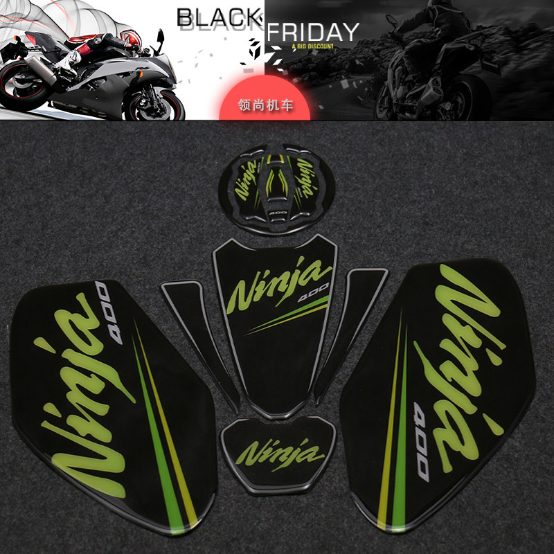 Applicable Kawasaki Ninja400 modified sticker fish bone applier 400 oil case lid patch side stickler applier