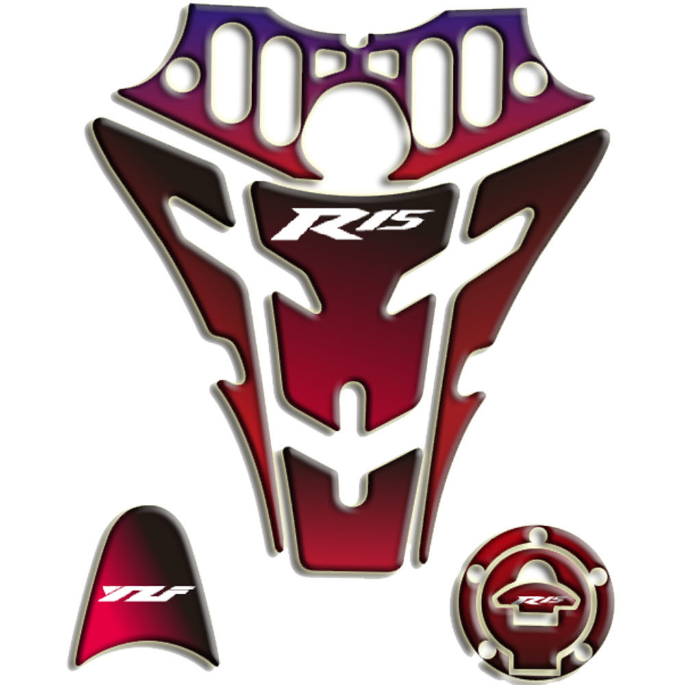 Applicable Mountain leaf YZF-R15 V3 locomotive retrofit tank sticker anti-slip strip colour water resistant slip sticker