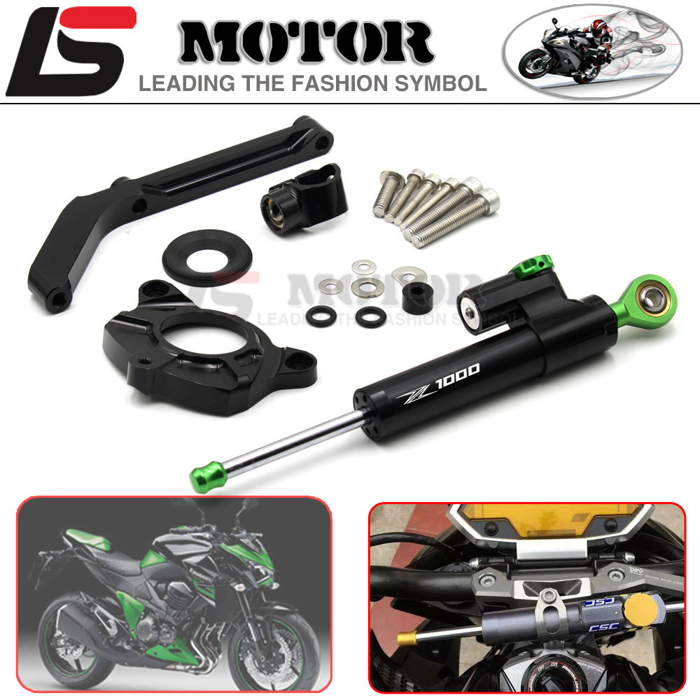 Apply Kawasaki Z1000 14 - 17 CNC modified titanium ruler direction damper modified titanium size