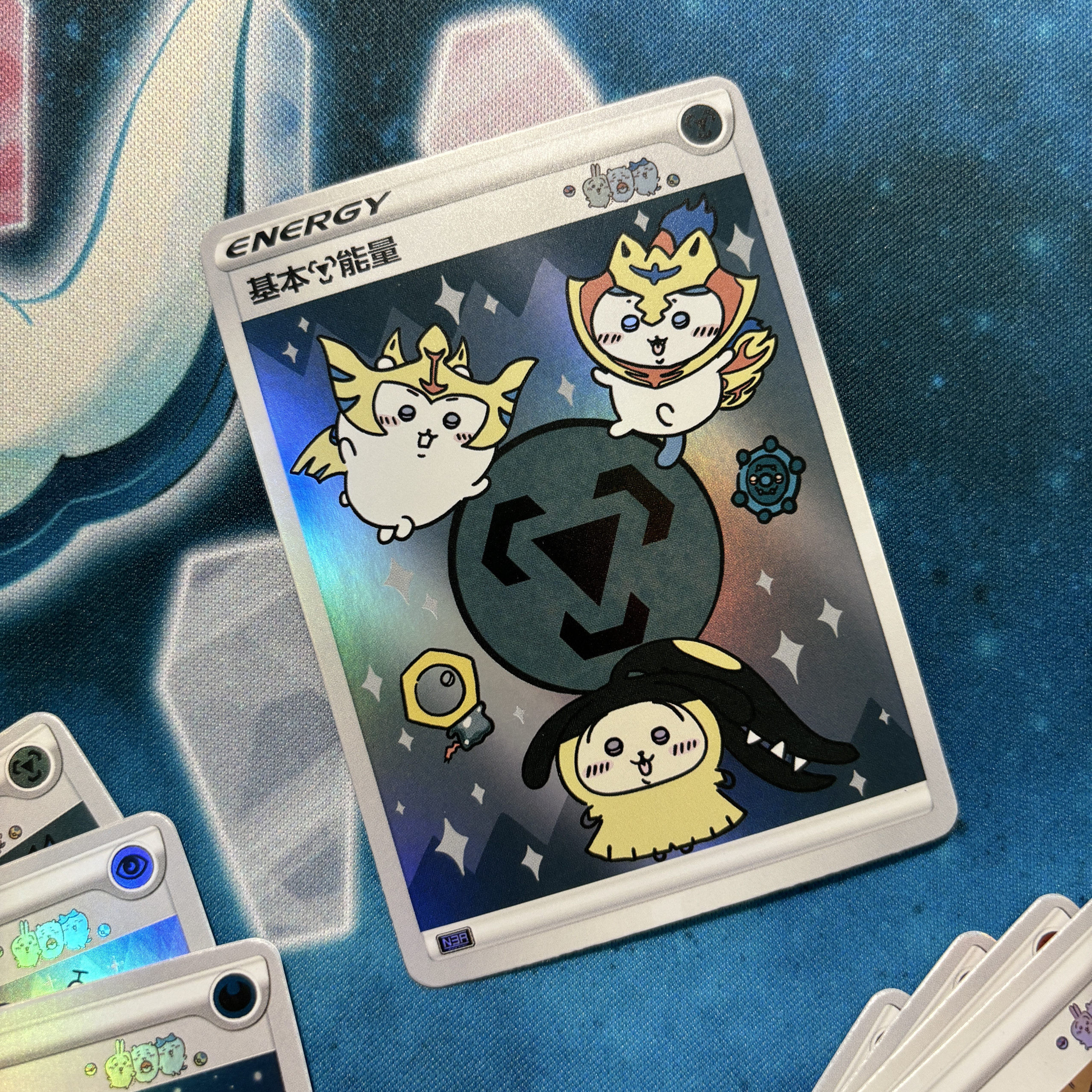 Настольная игра 关注领券【chiikawa】宝可梦ptcg代牌同人能量 N3A