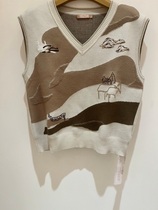 JESSIE counter 2022 spring womens sheep wool sweater vest JLCAM091-1499