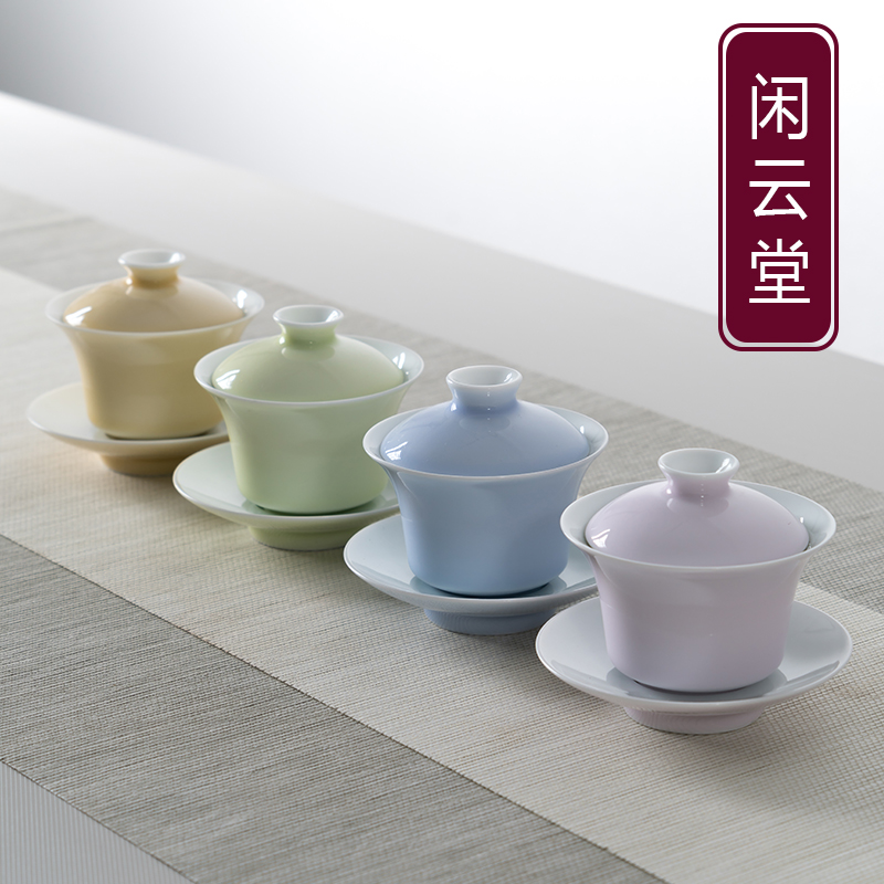 Yungdong Jingdezhen hand - made cup of cup ceramic kung fu tea cup cup cup of large white ceramic