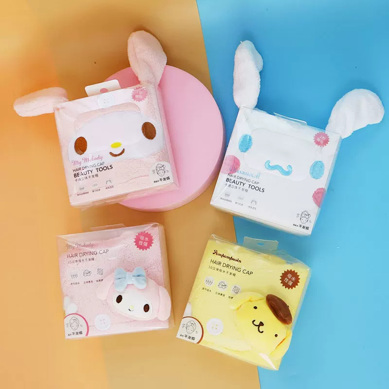 Sanrio, трехмерная быстрая сушка милый полотенце для волос, впитывающая воду, 3D