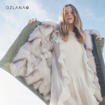 Australia ozlana2020 winter New dike fox fur collar European and American coat women hooded fur parka coat