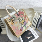 Шоппер, вместительная и большая льняная сумка