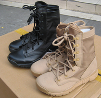 Chengdu spot ultra-light combat boots summer high desert boots tactical training light shoes tongue integrated shoes