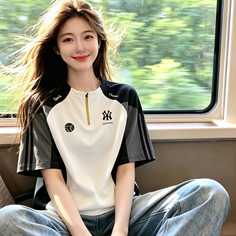 90% off Flash Sale | Authentic Outlet Color-Block Short-Sleeve T-Shirt for Women, Summer Outdoor Cycling Wear, Quick-Drying Sports Shirt 90% off Flash Sale | Authentic Outlet Color-Block Short-Sleeve T-Shirt for Women, Summer Outdoor Cycling Wear, Quick-Drying Sports Shirt