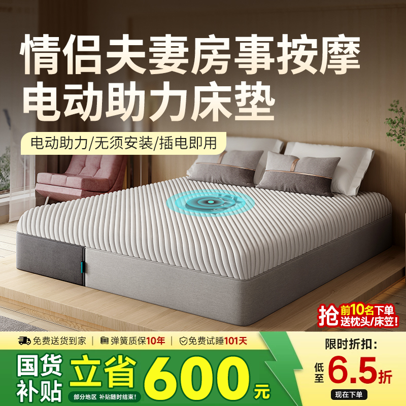 Intelligent Electric Mattress Vibration Couple Hotel Homestay Apartment Daily Rental Couple Multifunctional Massage Assisted Mattress