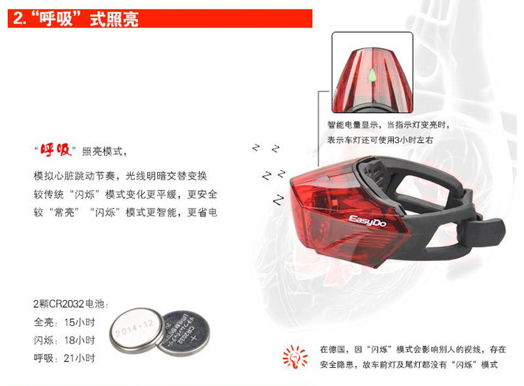 Eclairage pour vélo EASYDO - Taillights - Ref 2397765 Image 17