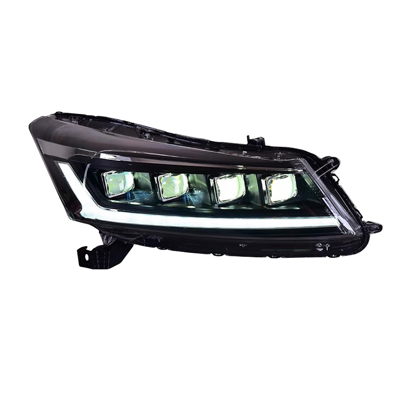 适用于08-13款八代雅阁大灯总成改装LED激光透镜日行灯流水转向灯