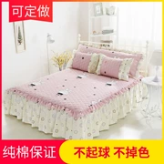 Phim hoạt hình trẻ em trải giường cotton trải giường đơn mảnh bông chăn bông trải giường dày 1,2 / 1,5m / 1,8 m giường