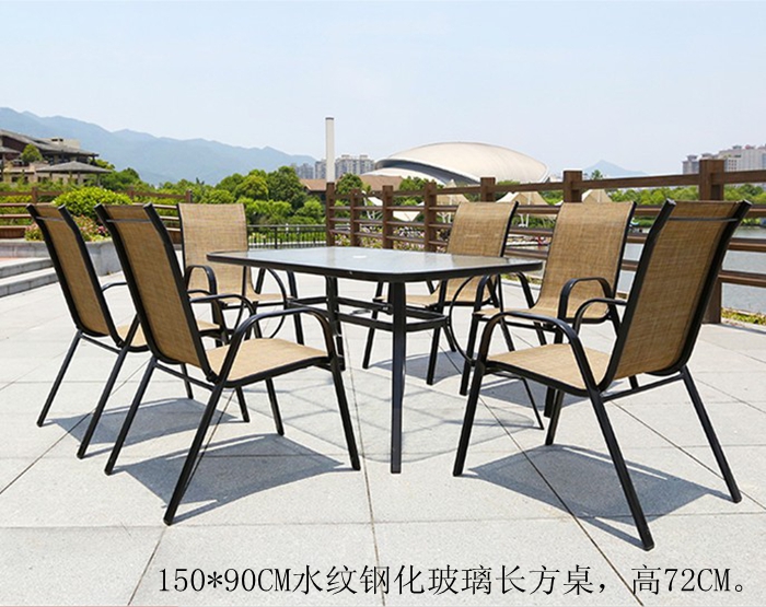 Wrought sắt Starbucks giải trí ngoài trời bàn ghế ban công sân vườn kết hợp năm hoặc bảy bộ của Giang Tô, Chiết Giang và An Huy bàn ghế ăn ngoài trời