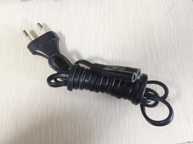 2-hole 8-word power cord plug two-hole flat plug 8-word line instrument TV power cord 10 fast package
