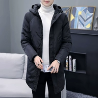 Mùa đông 2019 xu hướng mới trong phần dài của áo khoác cotton nam Phiên bản Hàn Quốc của áo khoác cotton mùa đông cotton xuống - Bông áo phao lông vũ