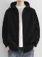 Heavyweight Fleece Jacket for Men, Autumn and Winter, Hooded, Thickened, Windproof, Fleece Zipper, Stylish Cardigan Sweatshirt