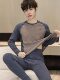Thermal underwear men's suit for junior high school students and teenagers autumn clothes and long trousers plus velvet double-sided German velvet winter big children's linen clothes