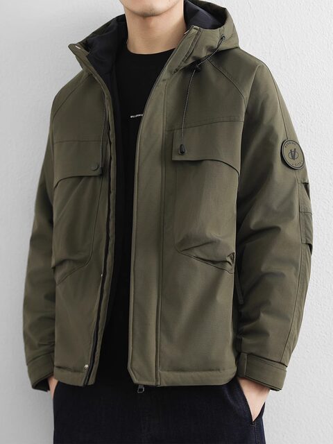 High-end American workwear jacket for men in winter, cotton and thickened outdoor assault jacket, casual cotton jacket for men