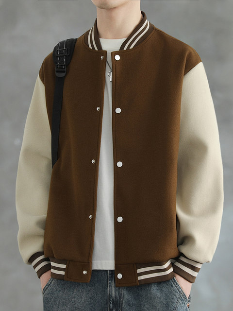Baseball Jacket for Men, Spring and Autumn 2025 New Style, Popular Youth Sports Jacket, College Style Clothing for Boys