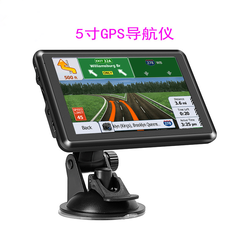 5inch Portable Car Gps Navigator with High-Definition Maps for Europe, the United States, the United Kingdom, and Germany, Suitable for Cars and Trucks