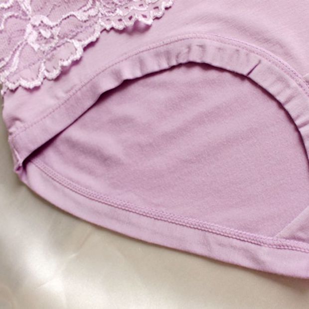 Modal sợi tre ren giữa eo kích thước lớn không có dấu vết tam giác nữ đồ lót hơn cotton thoải mái quần lót nữ