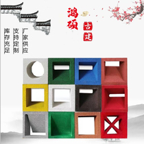 Foamed ceramic Internet celebrity lightweight hollow brick double-sided partition decoration outdoor art landscaping wall PU cement foam