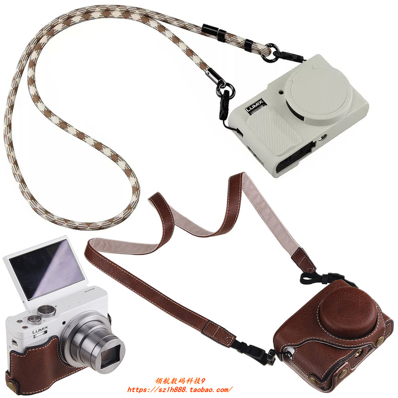 Suitable for Panasonic Dc-Zs99Gk Tz99 Protective Case Silicone Camera Bag Shell Crossbody Shoulder Neck Strap Suitable for Panasonic Dc-Zs99Gk Tz99 Protective Case Silicone Camera Bag Shell Crossbody Shoulder Neck Strap