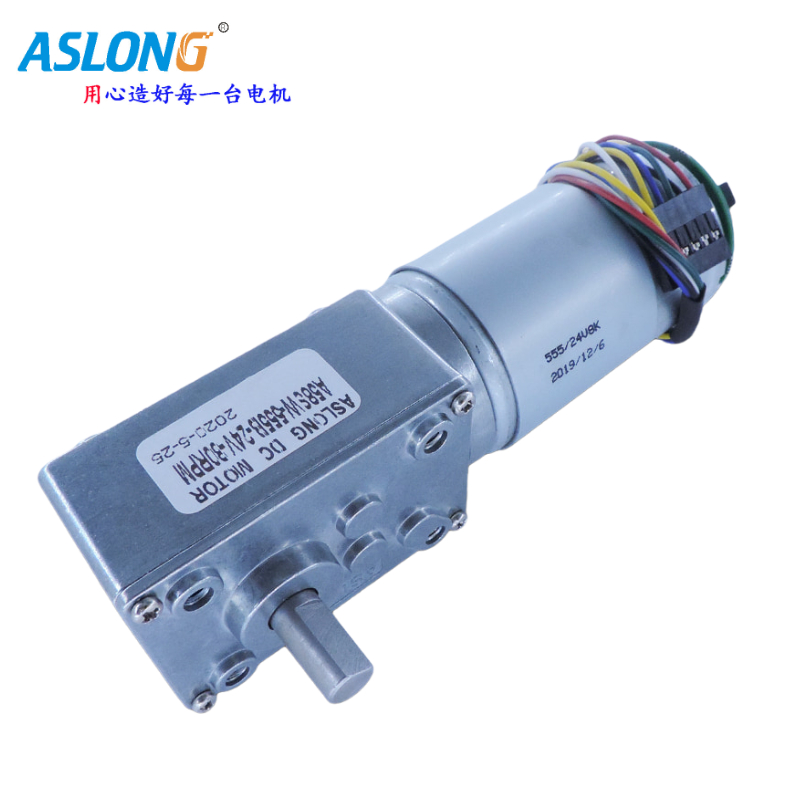 Manufacturer Direct sales A58SW-555B worm wheel Worm Rod DC Speed Motor Hall Encoder Speed Electric Motor