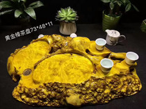 Wood Yu Root Carving Factory Gold Zhangtea Pan Natural Tumor Pack Integrated Wood Household Goods Tea Table Tea Table