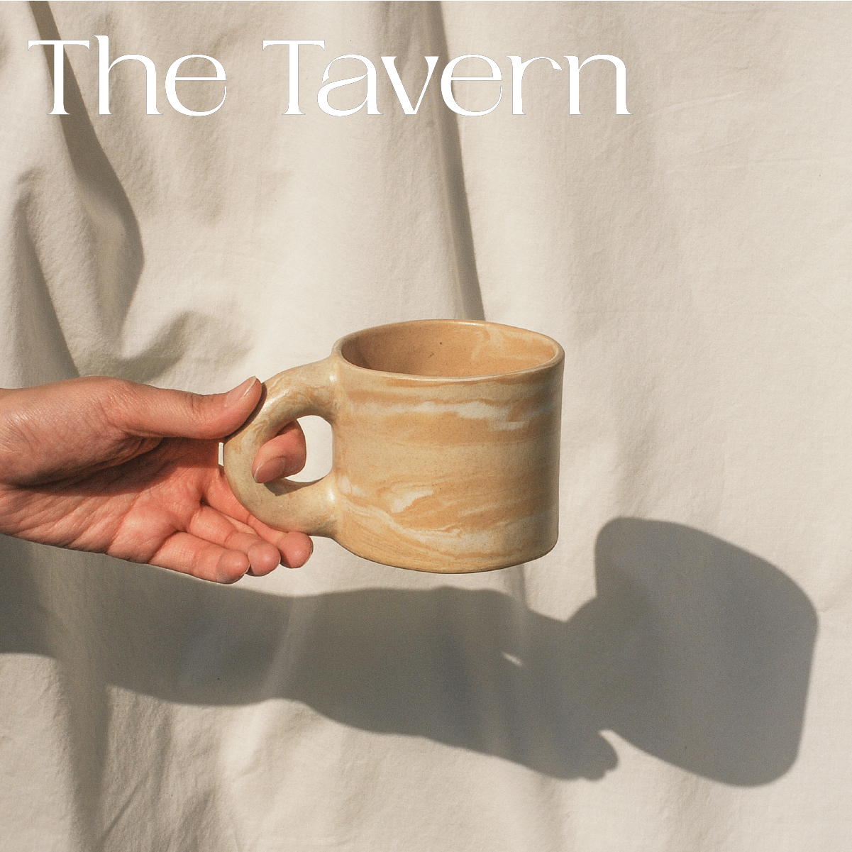 TheTavern Korean Pollygarden design Marble mixed color 4 color Marble fat handle mug