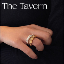  TheTavern Korean Niche Designer Coldframe 24k Gold and Silver Gordian Knot Ring