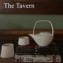 TheTavern niche independent designer 3co Ceramic frosted white girder kettle Pocket cup Japanese Teacup