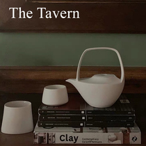  TheTavern niche independent designer 3co Ceramic frosted white girder kettle Pocket cup Japanese Teacup