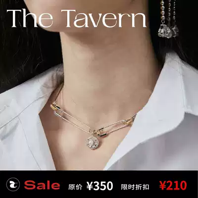TheTavern designer Neant niche design water drop zircon earrings necklace Pearl Daisy necklace
