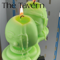 TheTavern postpost modeling1-01 double candle wick burning portrait shape aromatherapy candle 4 colors