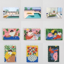  TheTavern Spot wrap 15 postcards Art card envelope set