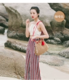 Соломенная пляжная сумка на одно плечо, модное украшение-шарик, 2018